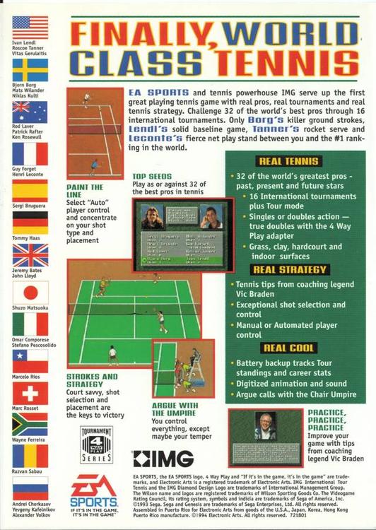 IMG International Tour Tennis (usagé)