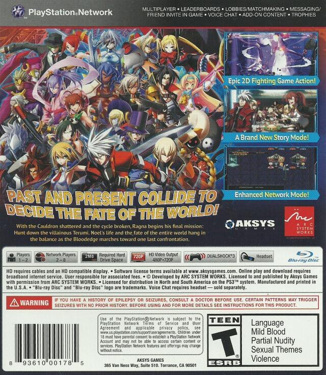 BlazBlue: Chrono Phantasma (usagé)