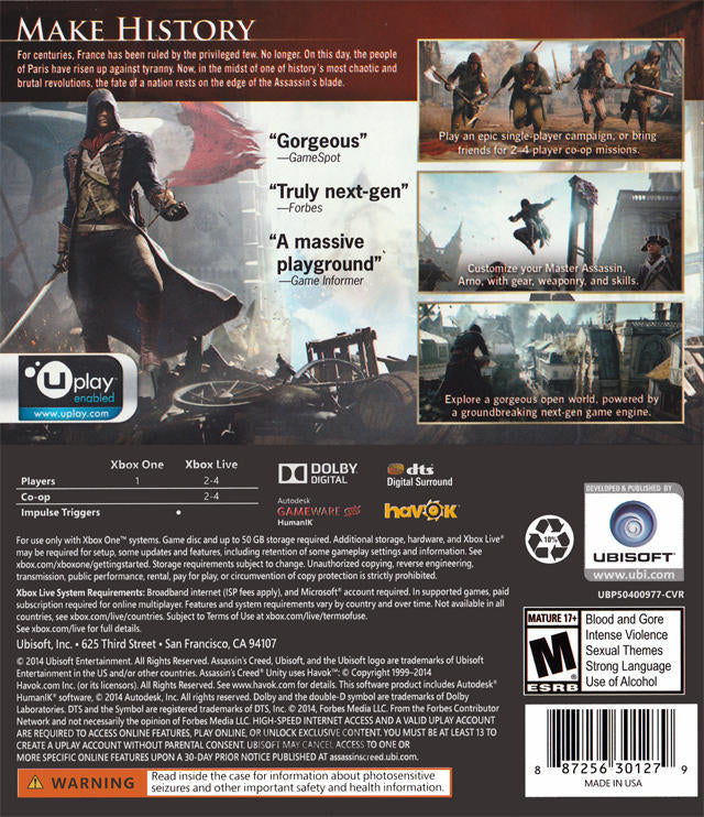 Assassin's Creed - Unity (usagé)