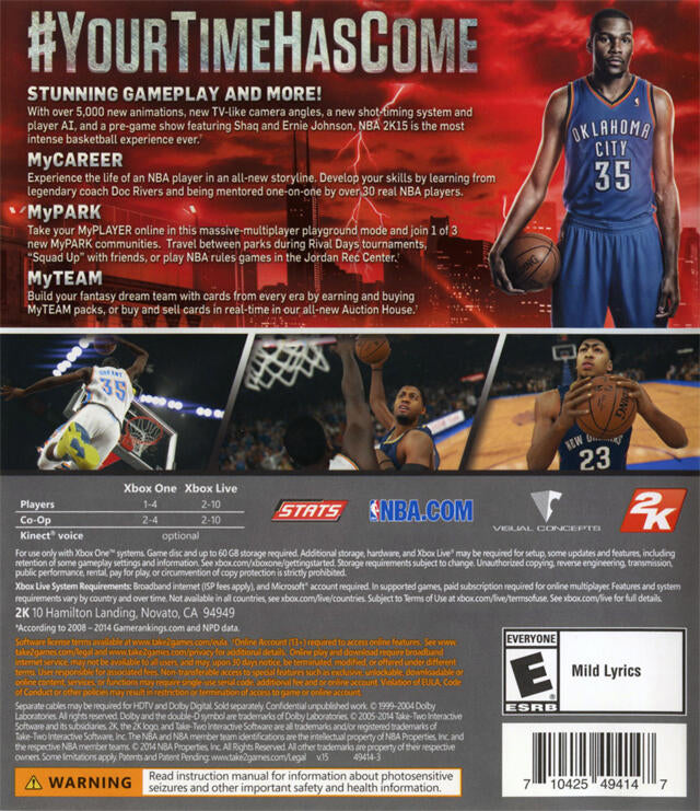NBA 2K15 (usagé)