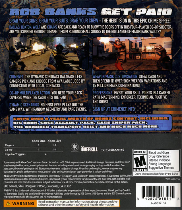 Payday 2 - Crimewave edition (used)