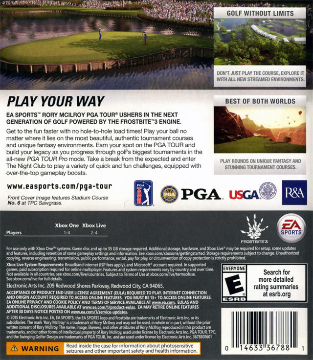 RORY McILROY  -  PGA TOUR (usagé)