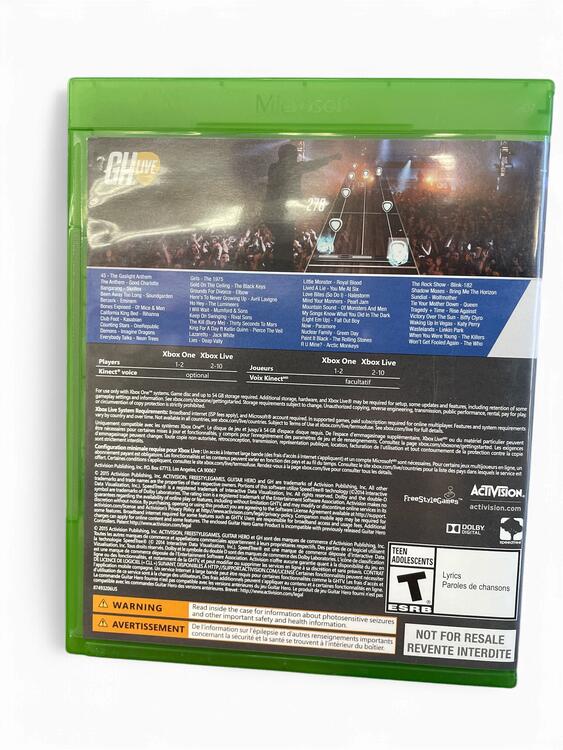Guitar Hero Live Standard Edition Xbox One Bundle (usagé)