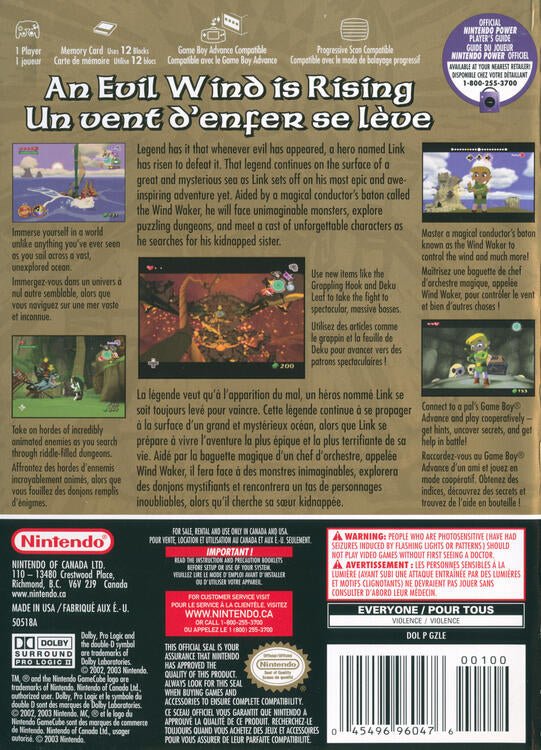 The Legend of Zelda: The Wind Waker [Player's Choice] (usagé)