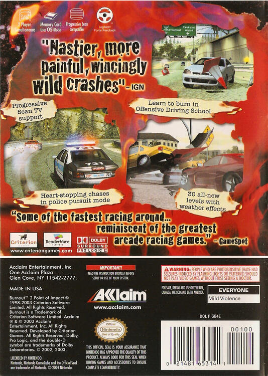 Burnout 2: Point of Impact (used)