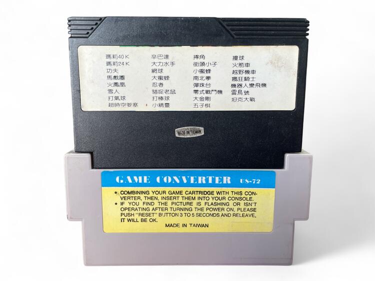 Famicom 31 Games in 1 For NES Console With Game Converter (Tested & Works) (used)