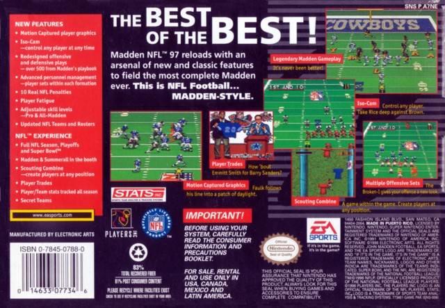 Madden NFL 97 (used)