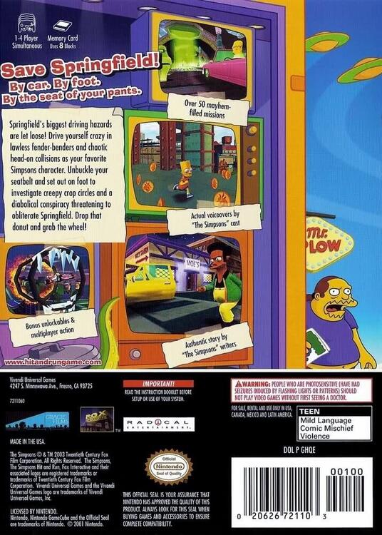 The Simpsons: Hit & Run (used)
