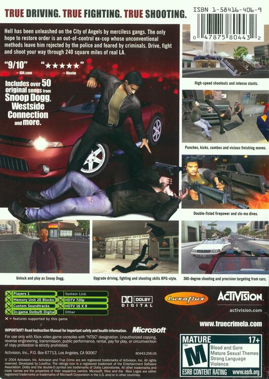 True Crime: Streets of LA [Platinum Hits] (used)