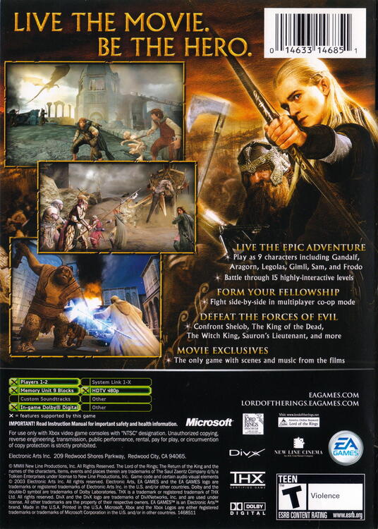 The Lord of the Rings: The Return of the King [Platinum Hits] (used)
