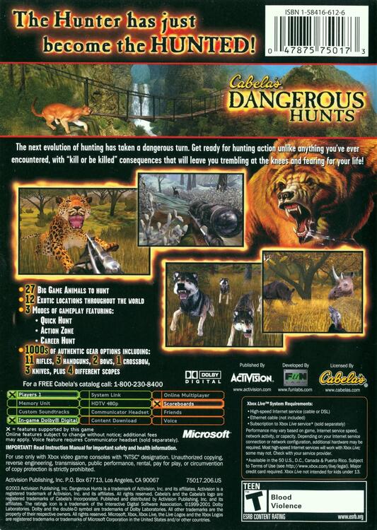 Cabela's Dangerous Hunts (usagé)