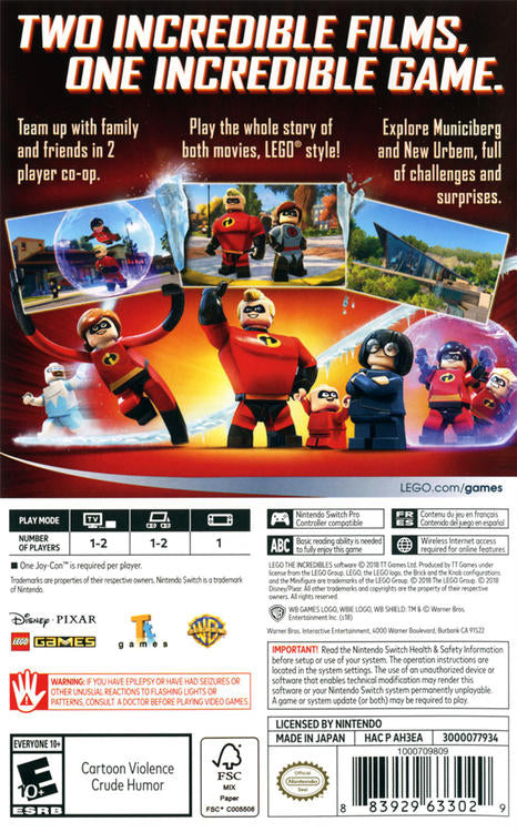Lego The Incredibles (usagé)