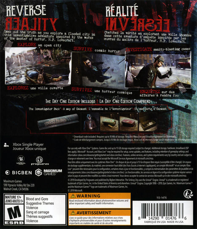 THE SINKING CITY (usagé)