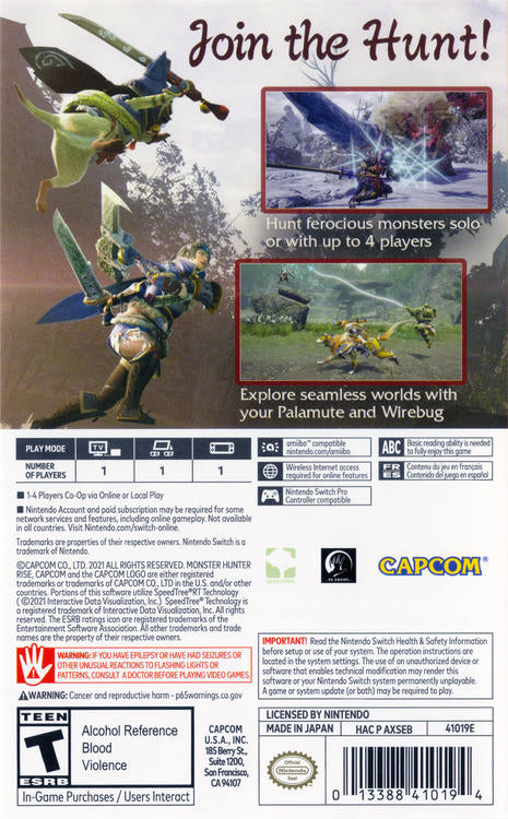 Monster Hunter - Rise (usagé)