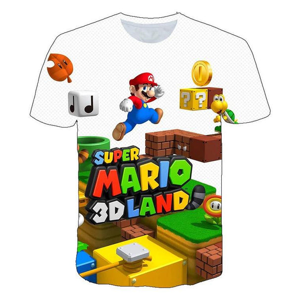 Super Mario 3D Land T-shirt - White with Mario