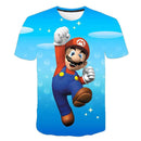 T-shirt de Super Mario Bros.  -  Bleu avec Mario