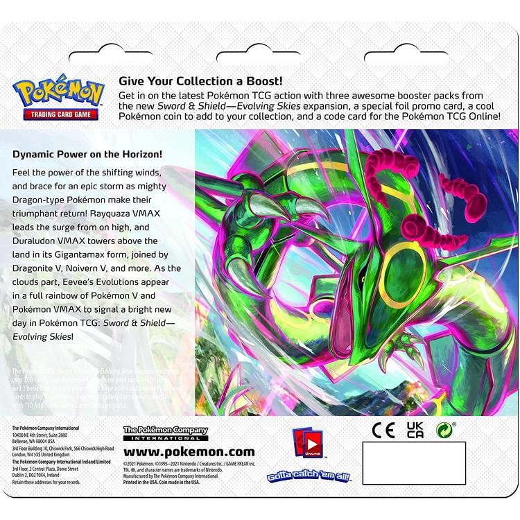 Pokémon - 3 Packs Blister  -  Sword & Shield  -  Evolving Skies  -  Eiscue