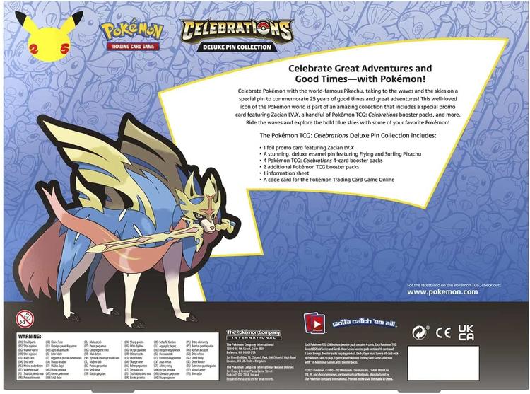 Pokémon - Celebrations Deluxe Pin Collection  -  Zacian Lv. X
