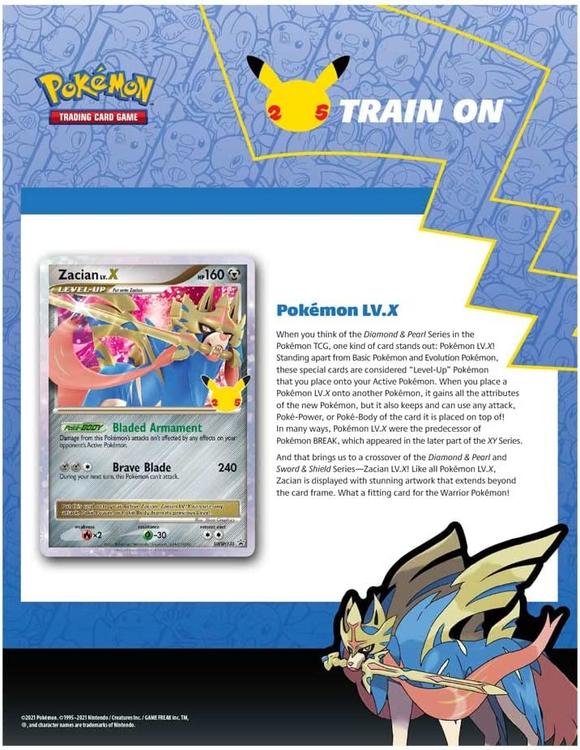 Pokémon - Celebrations Deluxe Pin Collection  -  Zacian Lv. X