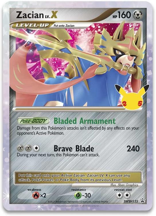 Pokémon - Celebrations Deluxe Pin Collection  -  Zacian Lv. X