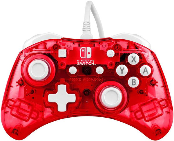 Pdp - Manette pro avec fil Rock Candy pour Nintendo Switch  -  Stormin' Cherry  (Refur)