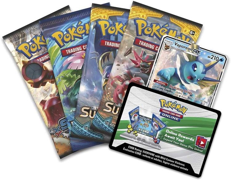 Pokémon  -  Elemental Power Tin  -  Vaporeon GX
