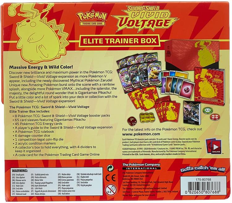 Pokémon - Elite Trainer Box  -  Sword & Shield  -  Vivid Voltage