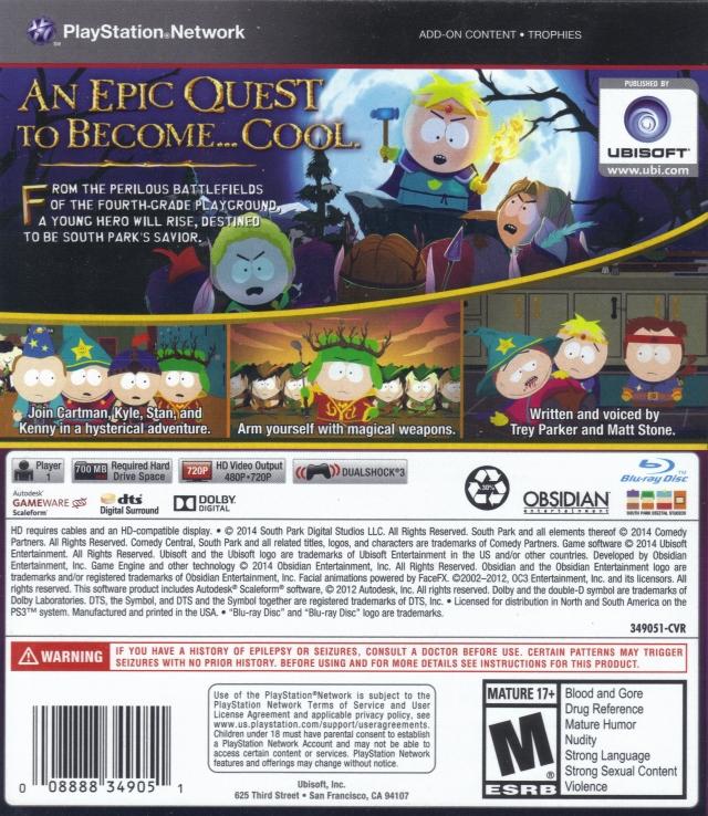 South Park:  The Stick of Truth  [greatest Hits] (usagé)