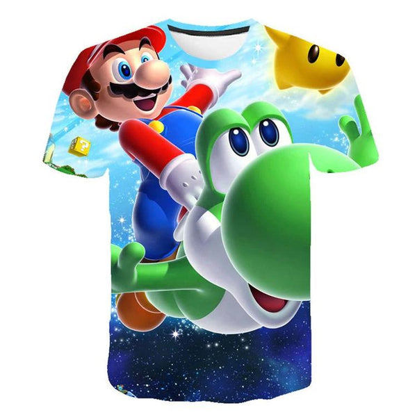 Super Mario Galaxy T-shirt - Mario on Yoshi