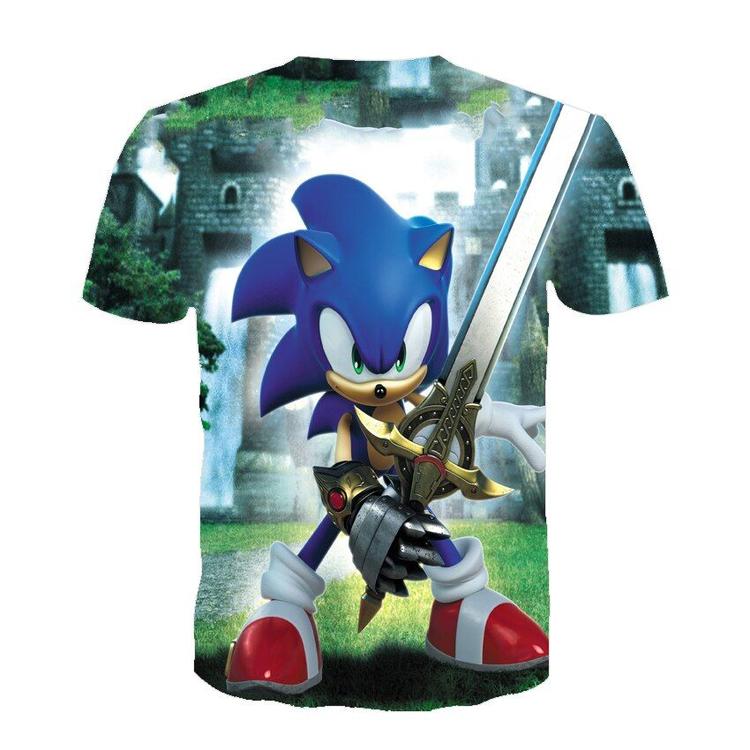 Sonic The Hedgehog T-shirt - Sonic with a sword