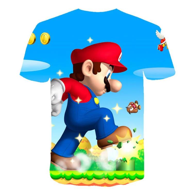 Super Mario Bros. T-shirt - Giant Mario crushing