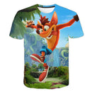T-shirt de Crash Bandicoot en forêt