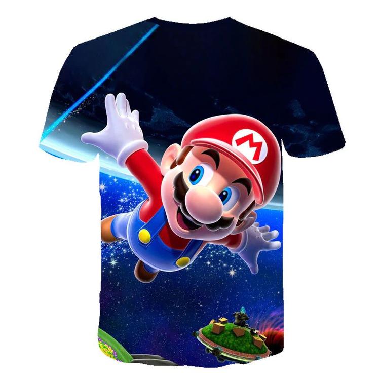 Super Mario Galaxy T-shirt with Mario flying