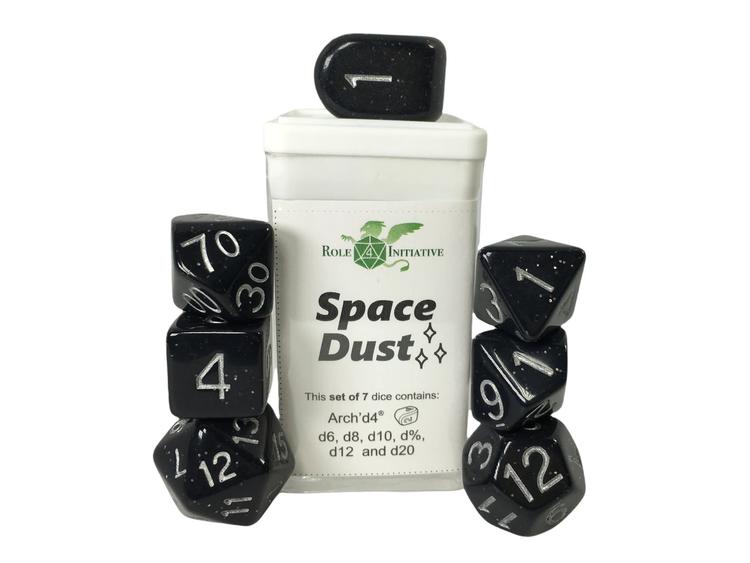 Role 4 initiative - Set of 7 polyhedral dice - Space dust