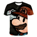 T-shirt noir de Paper Mario  -  Mario