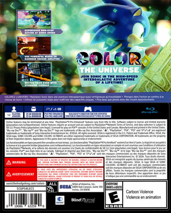 Sonic Colors Ultimate (usagé)