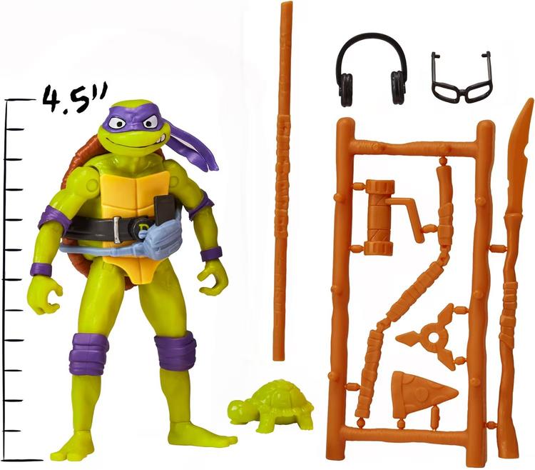 Playmates Toys - Figurine action de 11.6cm  -  Teenage Mutant Ninja Turtles Mutant Mayhem  -  Donatello