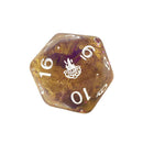 Role 4 initiative - Set of 7 polyhedral dice - Warlock's Pact broadcast with symbol