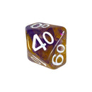 Role 4 initiative - Set of 7 polyhedral dice - Warlock's Pact broadcast with symbol