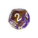 Role 4 initiative - Set of 7 polyhedral dice - Warlock's Pact broadcast with symbol