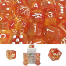 Role 4 initiative - Set of 7 polyhedral dice - Sorcerer's Bloodline spread with symbol