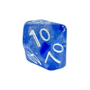 Role 4 initiative - Set of 15 polyhedral dice - Wizard's Arcana spread with symbol