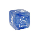 Role 4 initiative - Set of 15 polyhedral dice - Wizard's Arcana spread with symbol