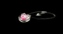 Sirius Dice - Pink Snowglobe D20 Necklace  -  Be my Nat 20