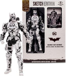 McFarlane - Gold Label Collection  -  Figurine action de 17.8cm  -  DC Multiverse  -  Justice League The Amazo Virus  -  Hazmat Suit Batman Sketch Edition