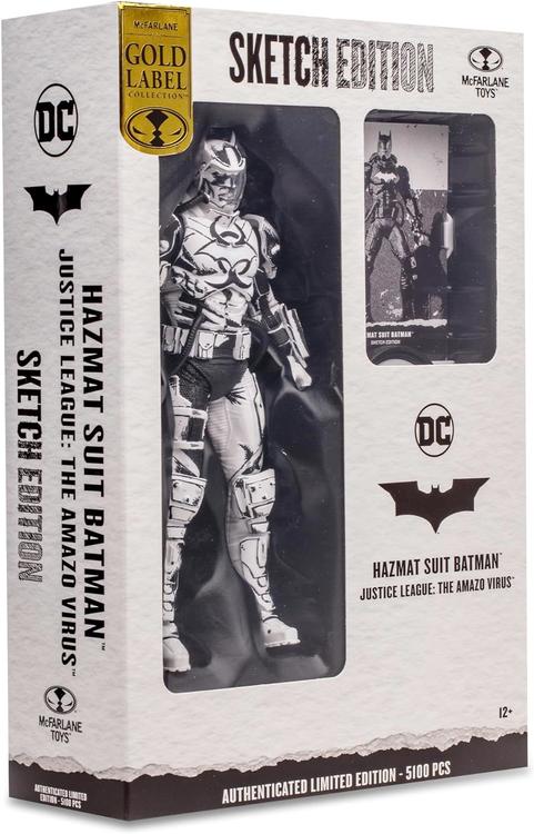 McFarlane - Gold Label Collection - 17.8cm action figure - DC Multiverse - Justice League The Amazo Virus - Hazmat Suit Batman Sketch Edition