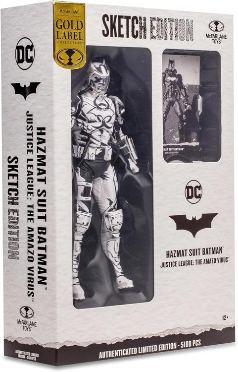 McFarlane - Gold Label collection  -  Figurine action de 17.8cm  -  DC Multiverse  -  Justice League The Amazo Virus  -  Hazmat Suit Batman Sketch Edition