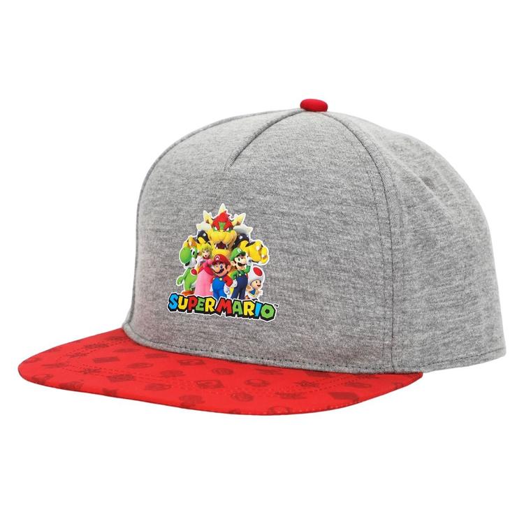 Bioworld - Super Mario Bros. Adjustable Cap gray and red