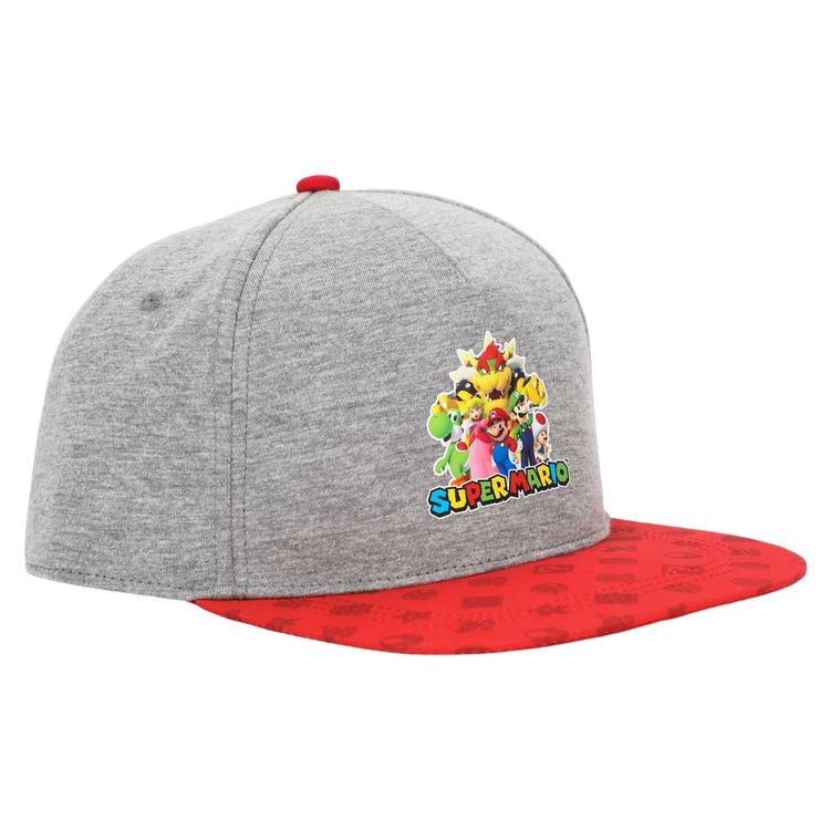 Bioworld - Super Mario Bros. Adjustable Cap gray and red