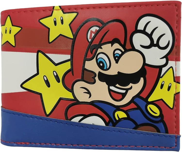 Bioworld - Portefeuille à deux volets - Super Mario Star